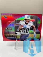 Chris Johnson 2021 Panini Playoff RED Behind The Numbers #BTN-CJO